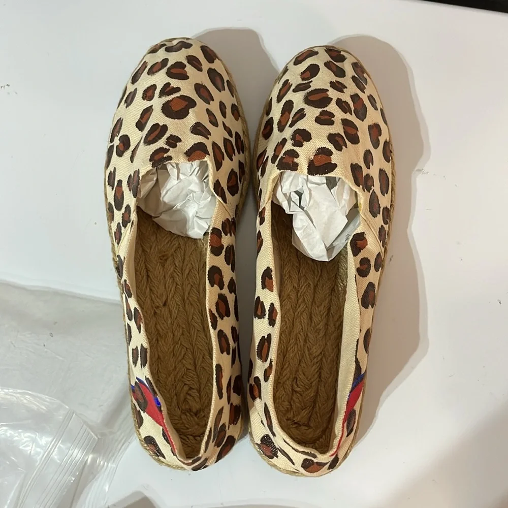 David Bowie Leopard print Espadrille